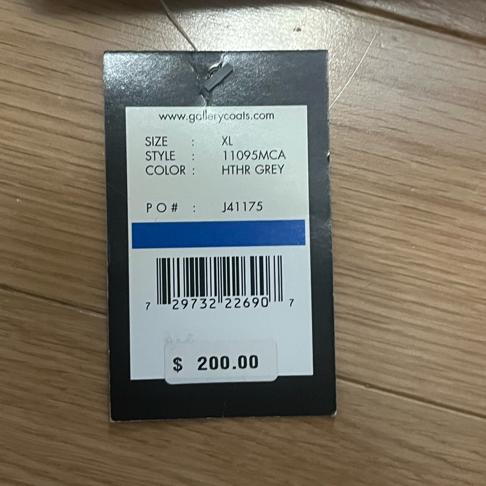 Collection B Charcoal Coat XL